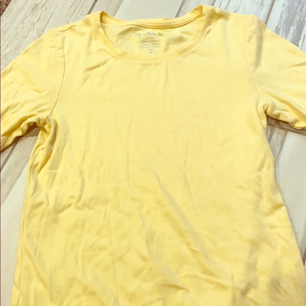 yellow tee